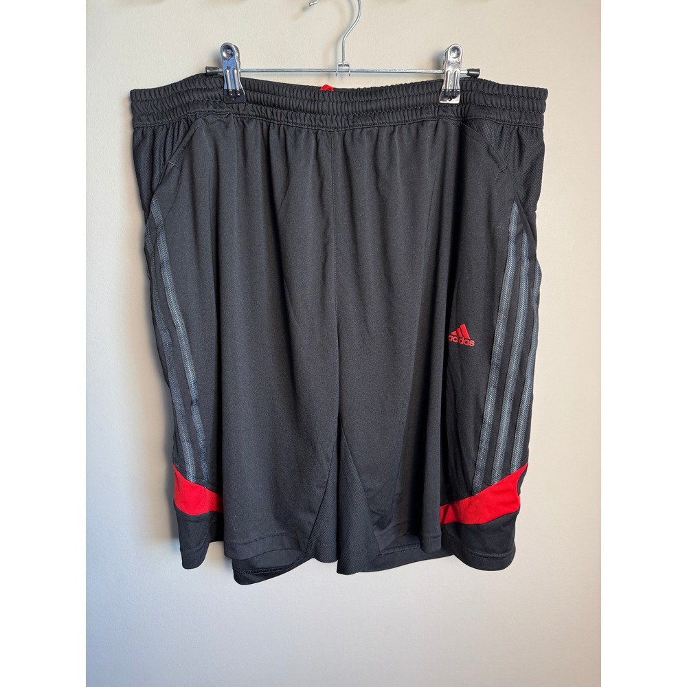 Adidas Mens Black Athletic Shorts XL Climalite Gym Training Sporty Blokecore